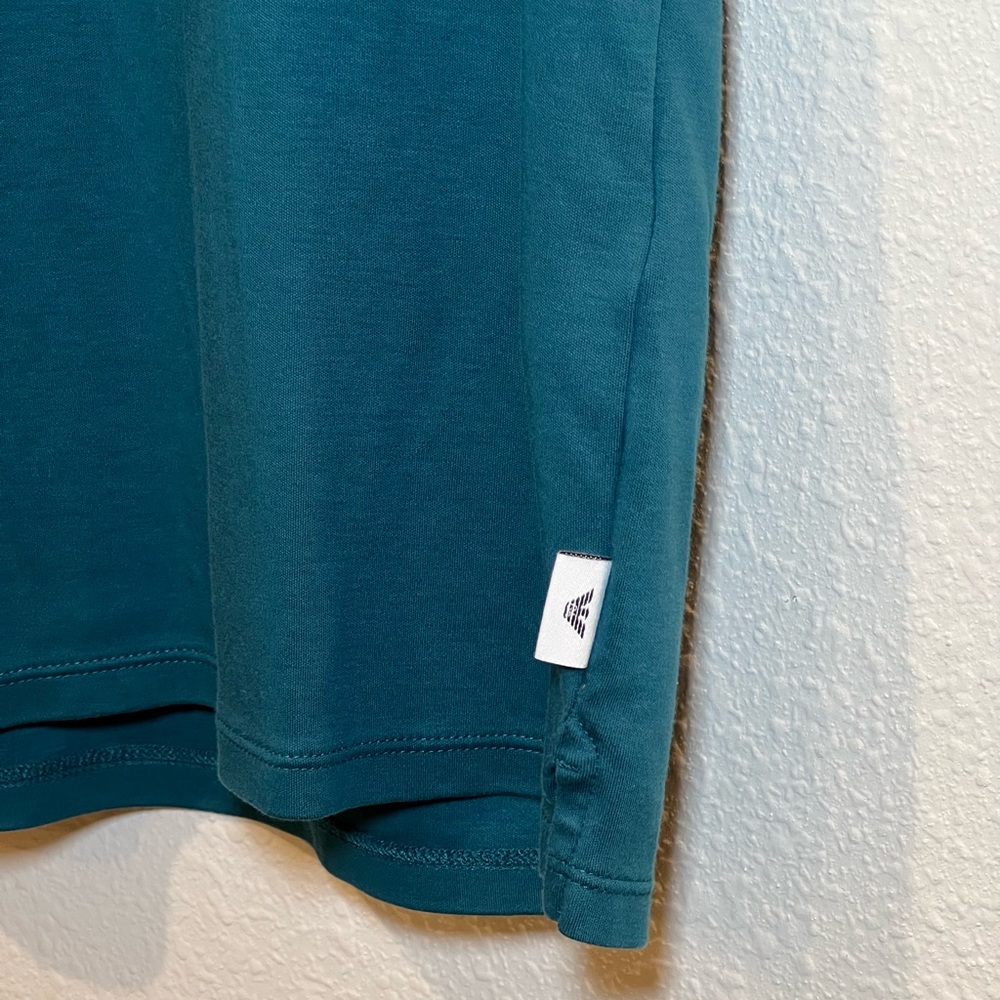 Emporio Armani Men’s Turquoise Solid Polo Size M - Picture 11 of 14